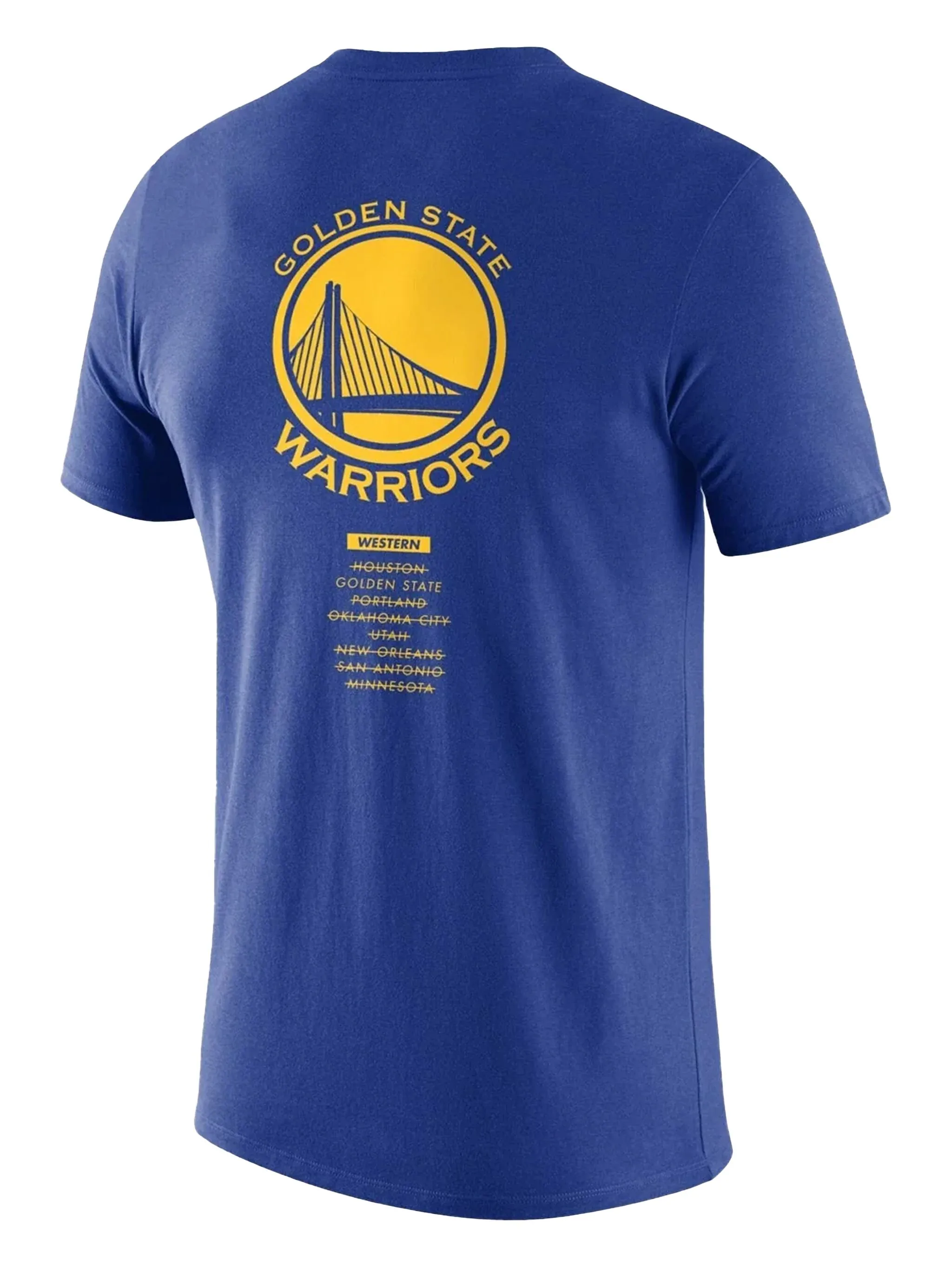 Футболка NBA Gs Warriors 2018 NBA Finals Bound City Dna Nike, синий — фото 2