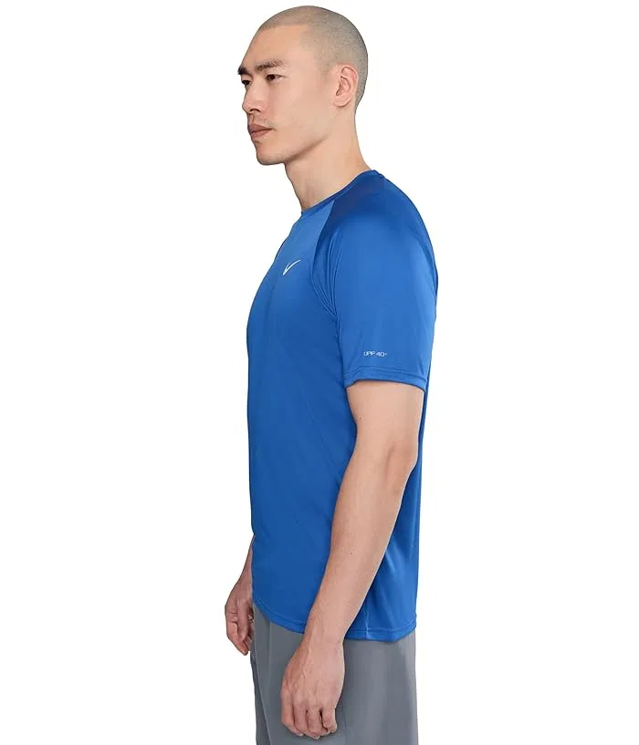 Плавательная футболка Nike Swim Essential Short Sleeve Hydroguard, Game Royal — фото 3