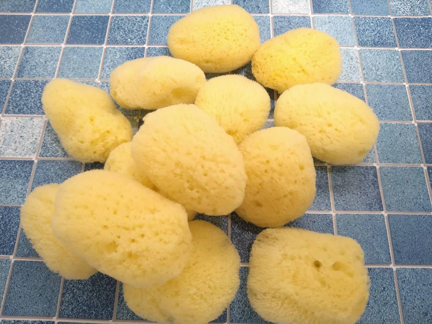 Спонж для лица из морского хлопка Natural, 4-5 см, натуральный — фото 3