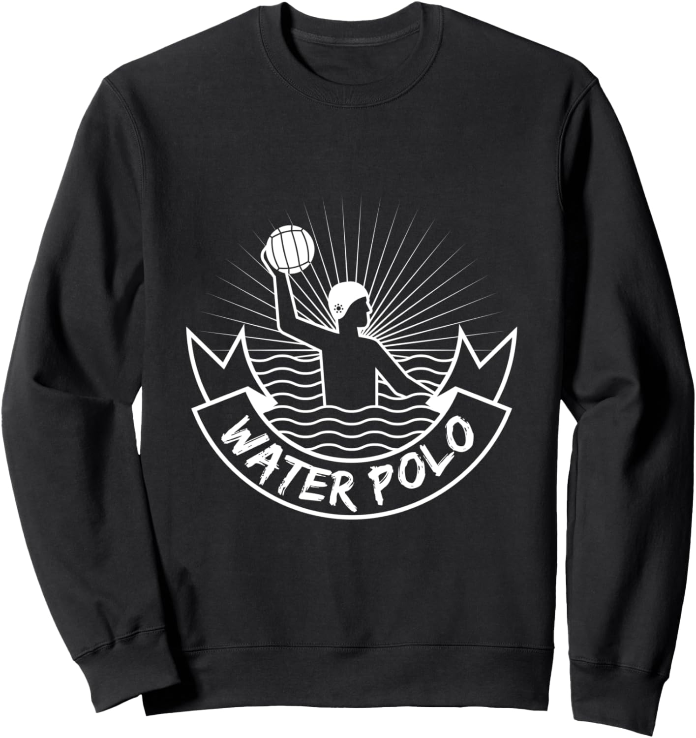 

Крутая спортивная толстовка с принтом на тему водного поло Uab Kidkis, черный