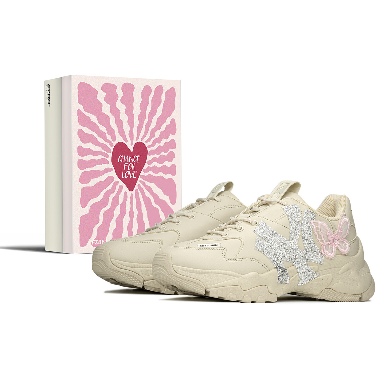 

Кроссовки MLB Big Ball Chunky Chunky Sneakers Unisex Low-top White/pink/silver, серебряный, Серый, Кроссовки MLB Big Ball Chunky Chunky Sneakers Unisex Low-top White/pink/silver, серебряный