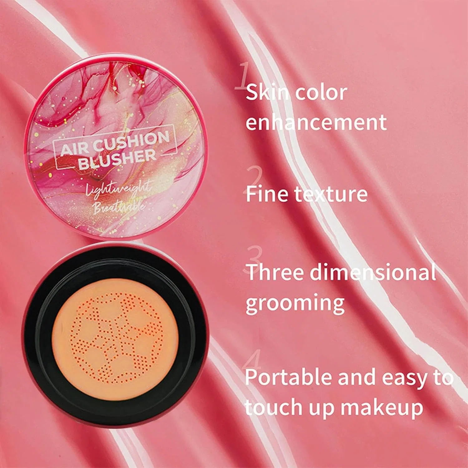 Румяна Soft Touch Powder Blush Palette, No Brand, 02# — фото 2