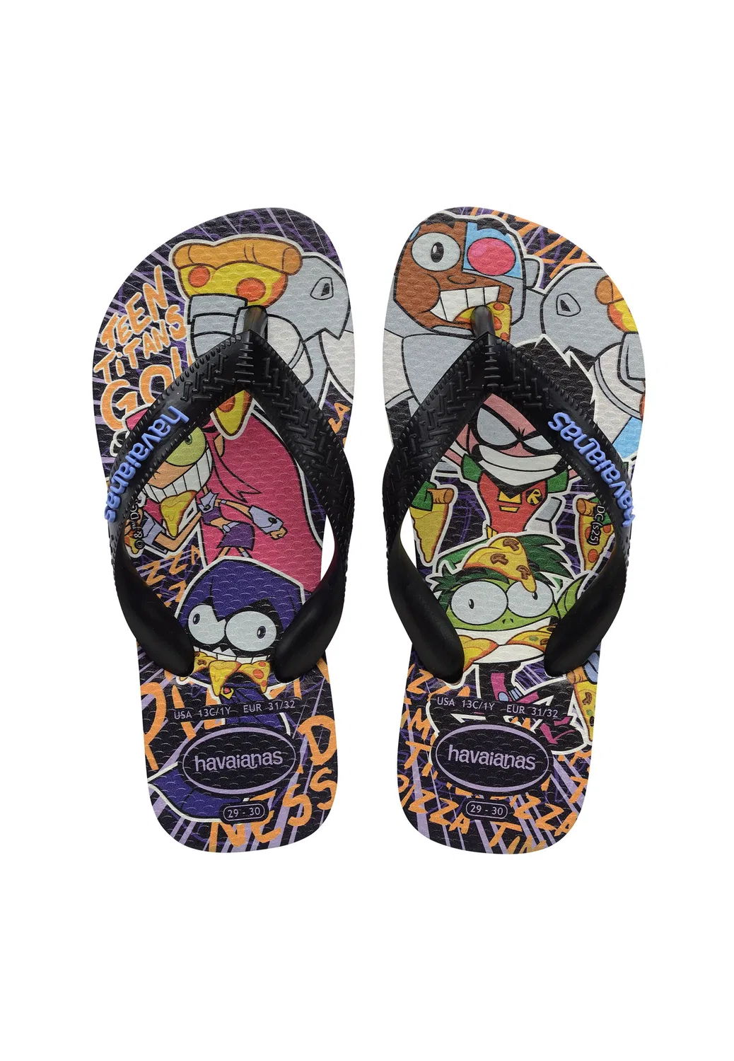 Сандалии Havaianas Warner черного цвета — фото 2