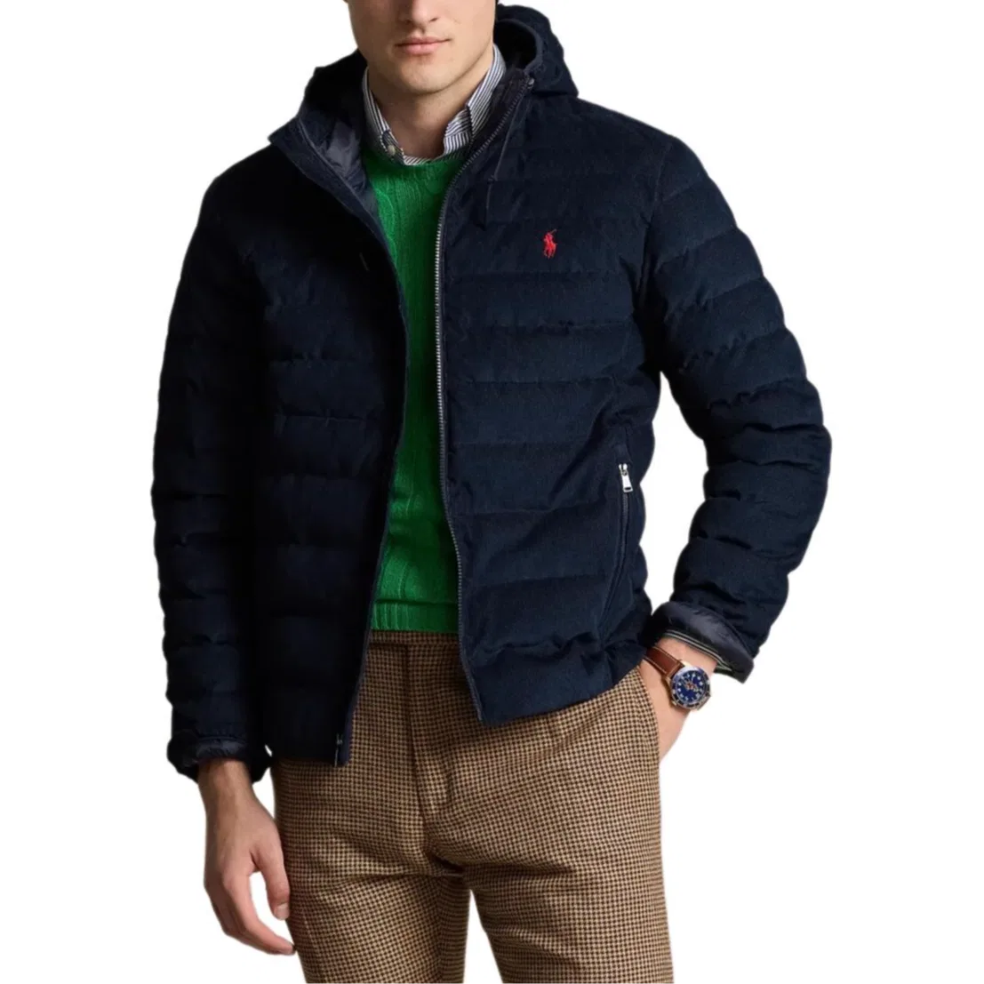 Куртка мужская темно-синяя Polo Ralph Lauren — фото 4