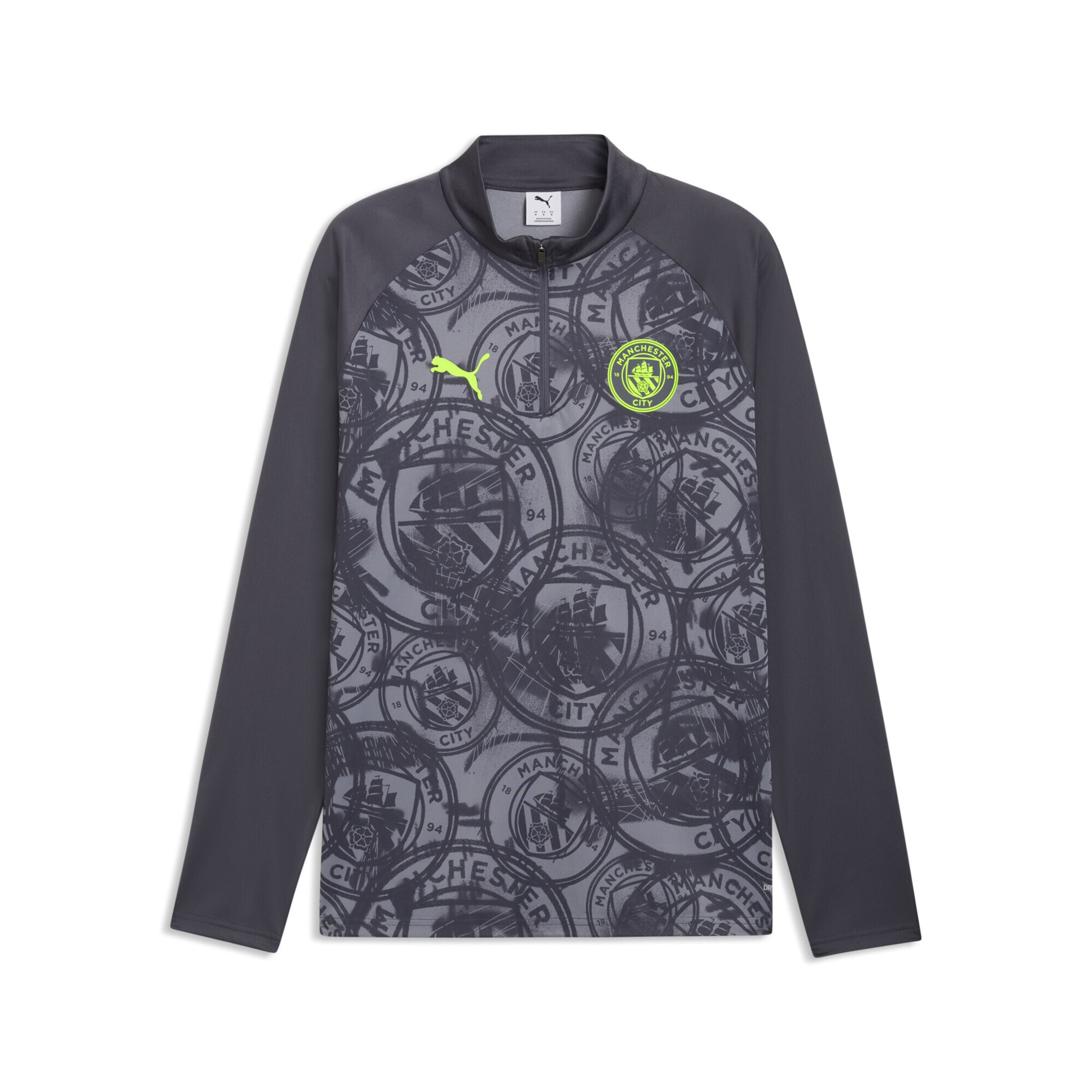 

PUMA Футболка Performance 'Manchester City' в сером цвете