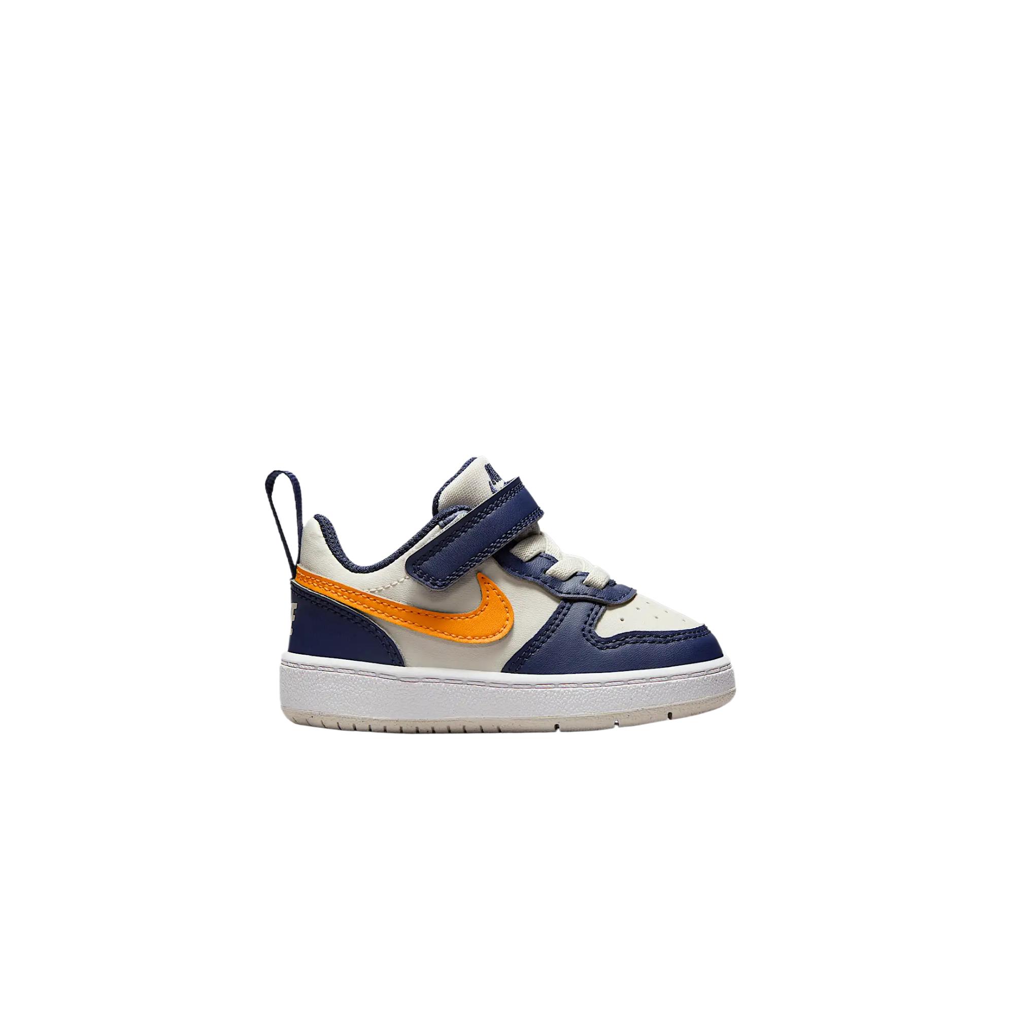 Кроссовки Court Borough для малышей Nike, темно-синий/синий/белый/оранжевый/желтый — фото 2
