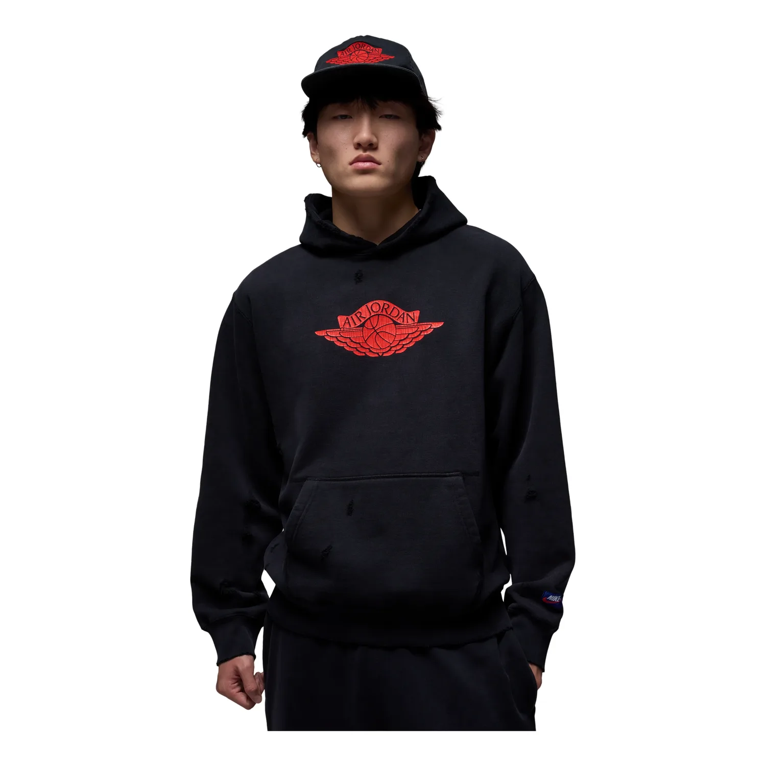 Редкая толстовка Air Jordan Air Fleece Hoodie 'Black'