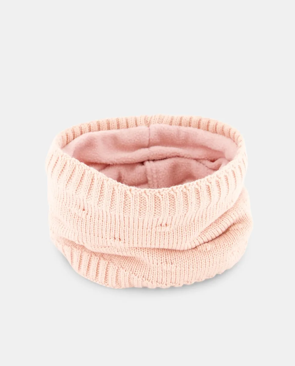 

Воротник для малыша с рисунком «рисовая вязка» Baby El Corte Inglés, розовый