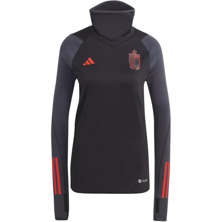 Футболка для футбола женская черная Adidas BelgiumCold.Rdy — фото 2