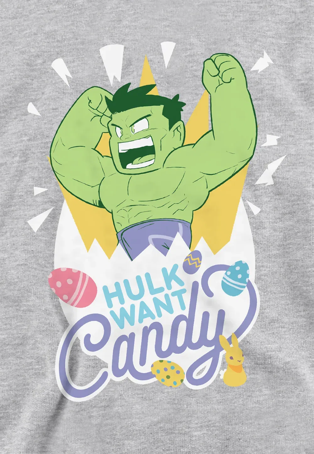Детский худи Marvel Hulk Candy, серый — фото 2