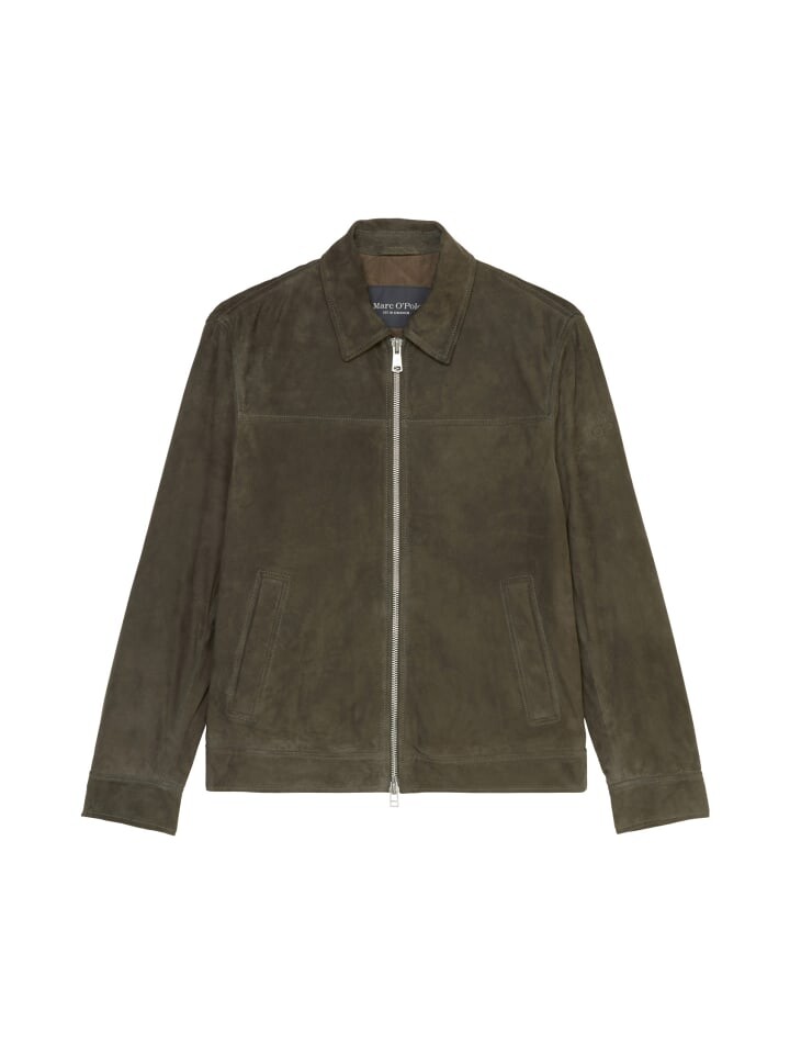 

Кожаная куртка Marc O'Polo Lederblouson regular, цвет neverland iron