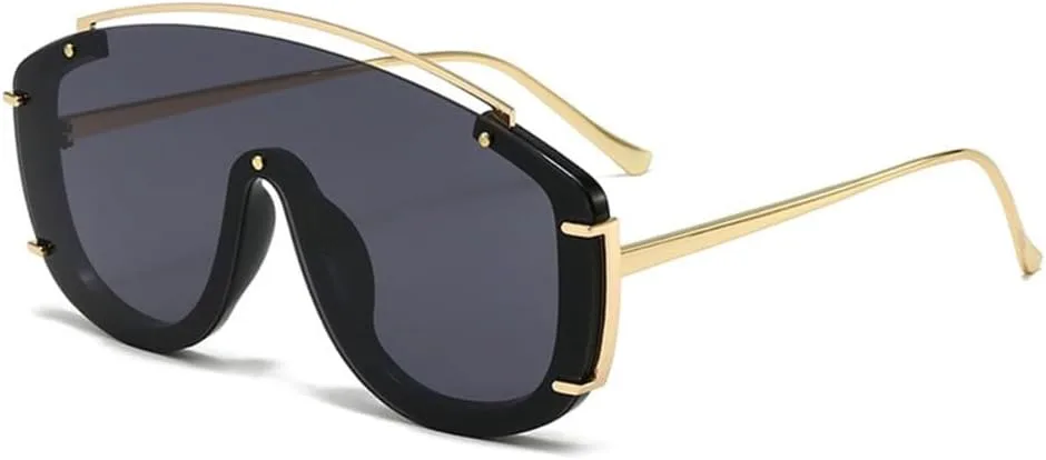 

Металлические солнцезащитные очки. Стильный градиентный дизайн. Большой размер. Спортивные очки. Леопардовый принт. Металлическая оправа. Солнцезащитные очки KTUCN, 1