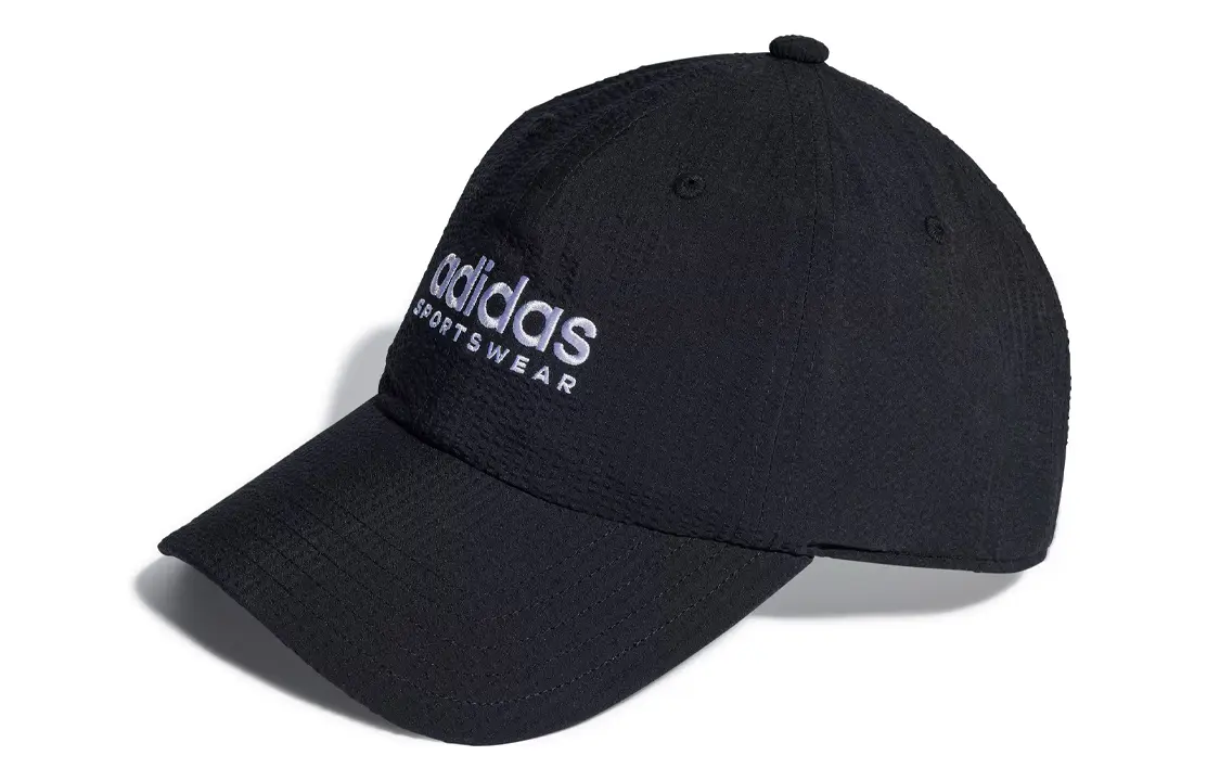 

Adidas Переработанная полиэстеровая бейсболка унисекс черная, Black