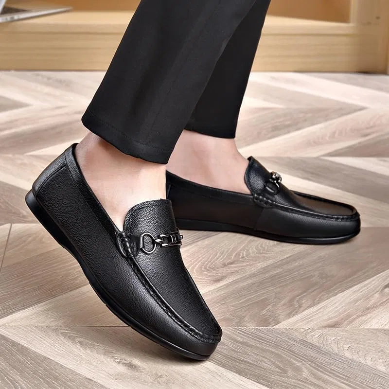 Лоферы мужские, нескользящая подошва, Business Style, Black UOPYNE — фото 3