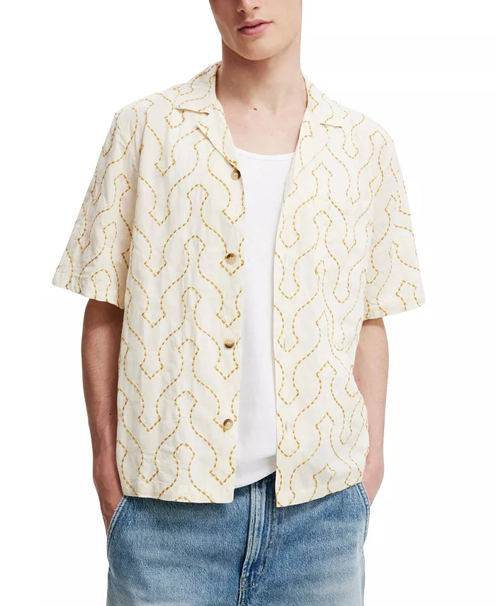 

Мужская рубашка с коротким рукавом Cabana COTTON ON, белый