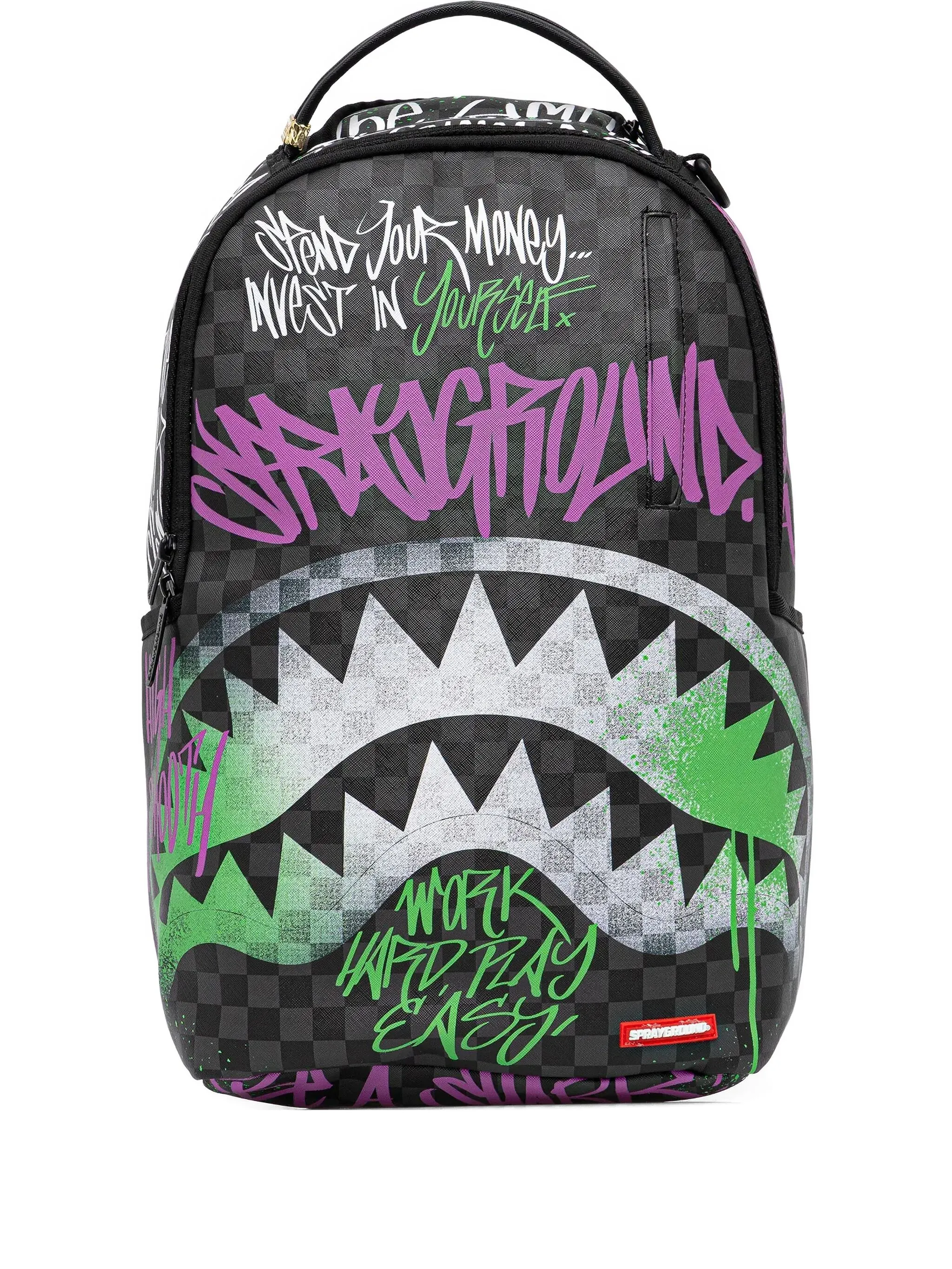 

Рюкзак с принтом граффити Sprayground, черный