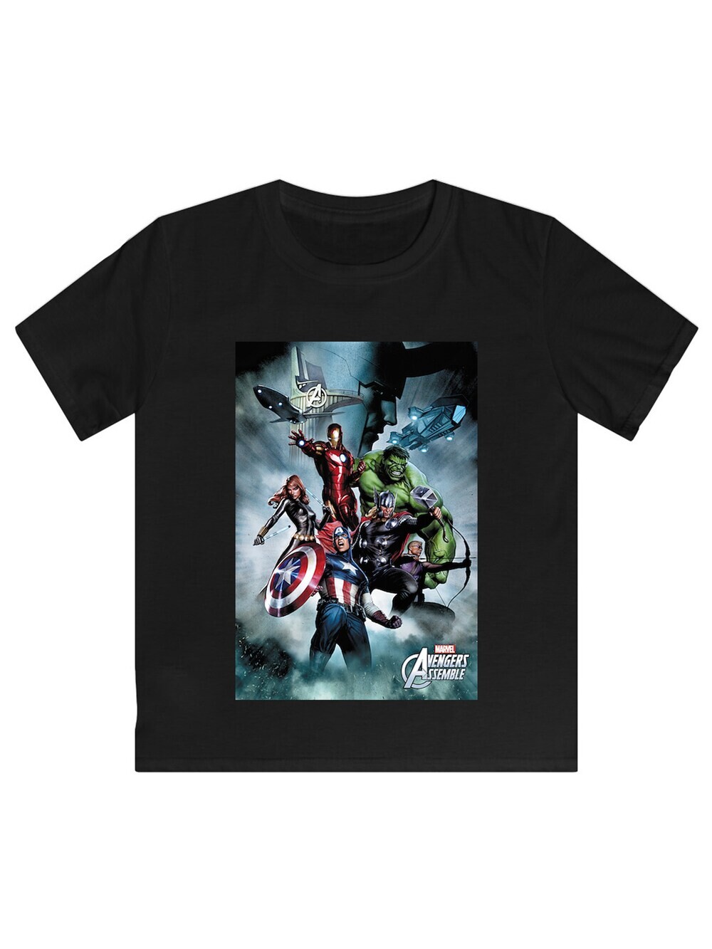 

Футболка F4Nt4Stic Marvel Avengers Assemble Team Montage, черный