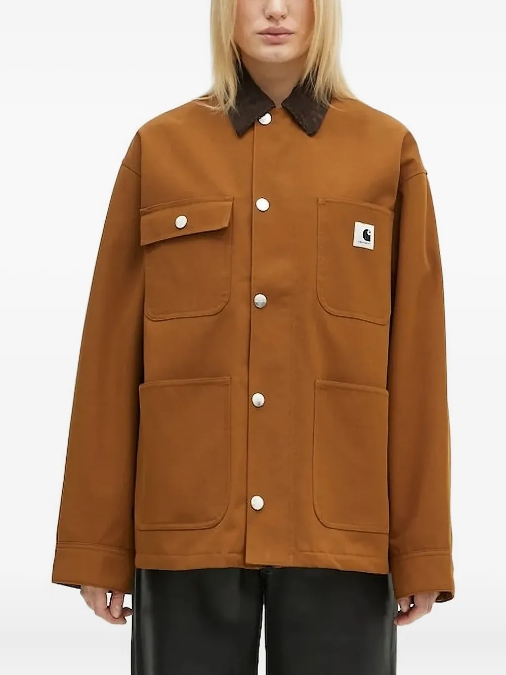 

Куртка с вельветовым воротником и карманами CARHARTT WIP, коричневый