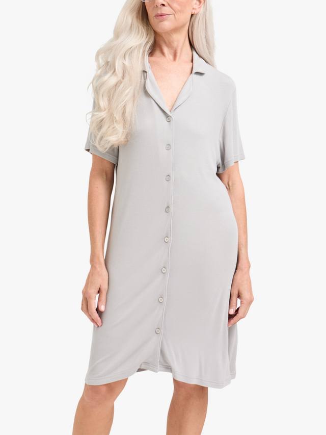 

Риббэд нательная рубашка EcoVero Pretty You London, Grey