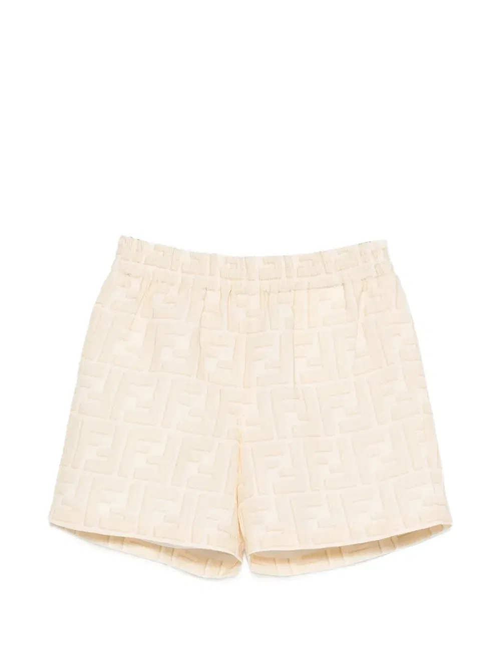 Шорты с логотипом Fendi Kids, бежевый