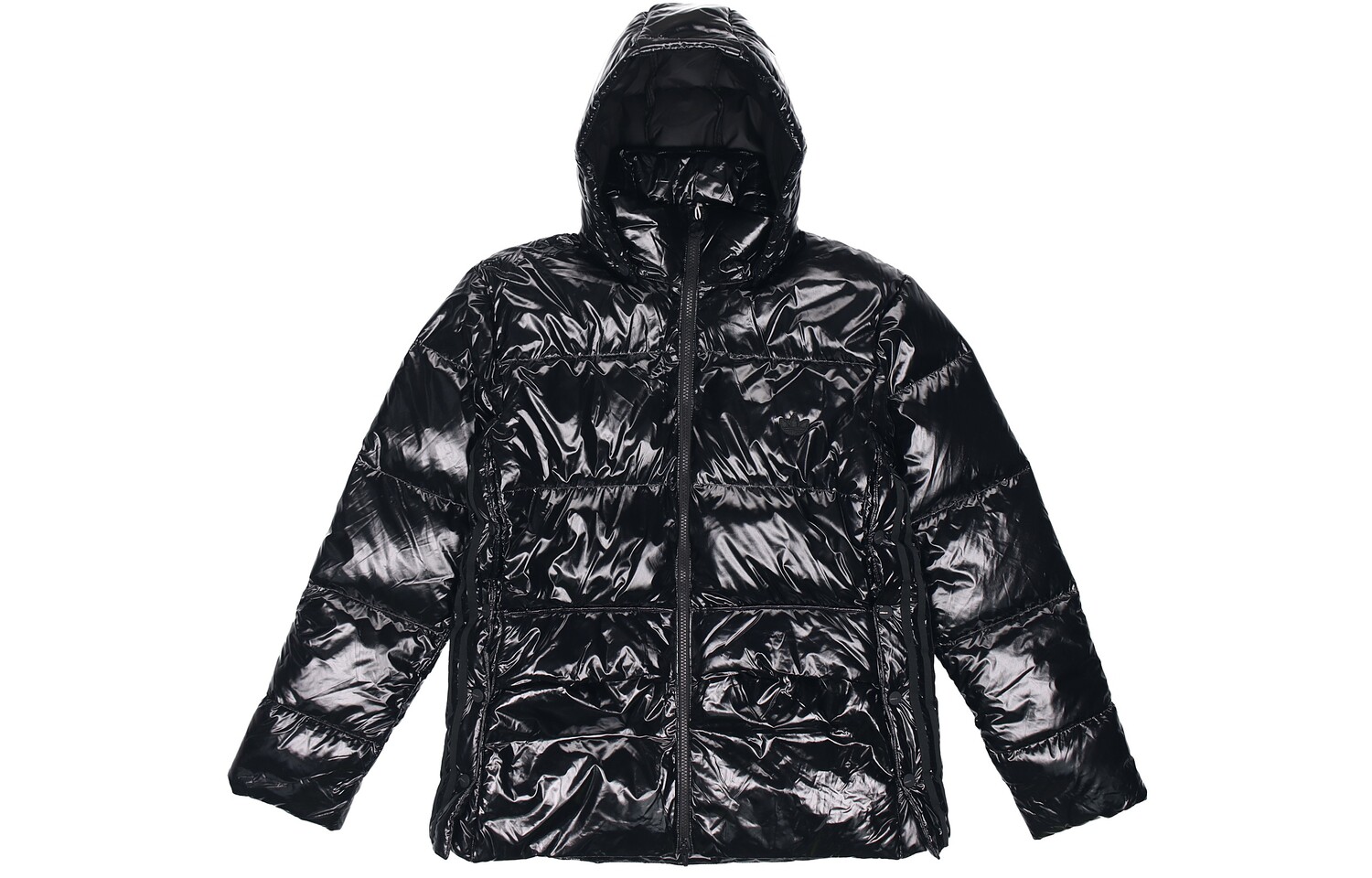 Adidas Originals Глянцевая пуховая куртка зимняя женская Black — фото 3