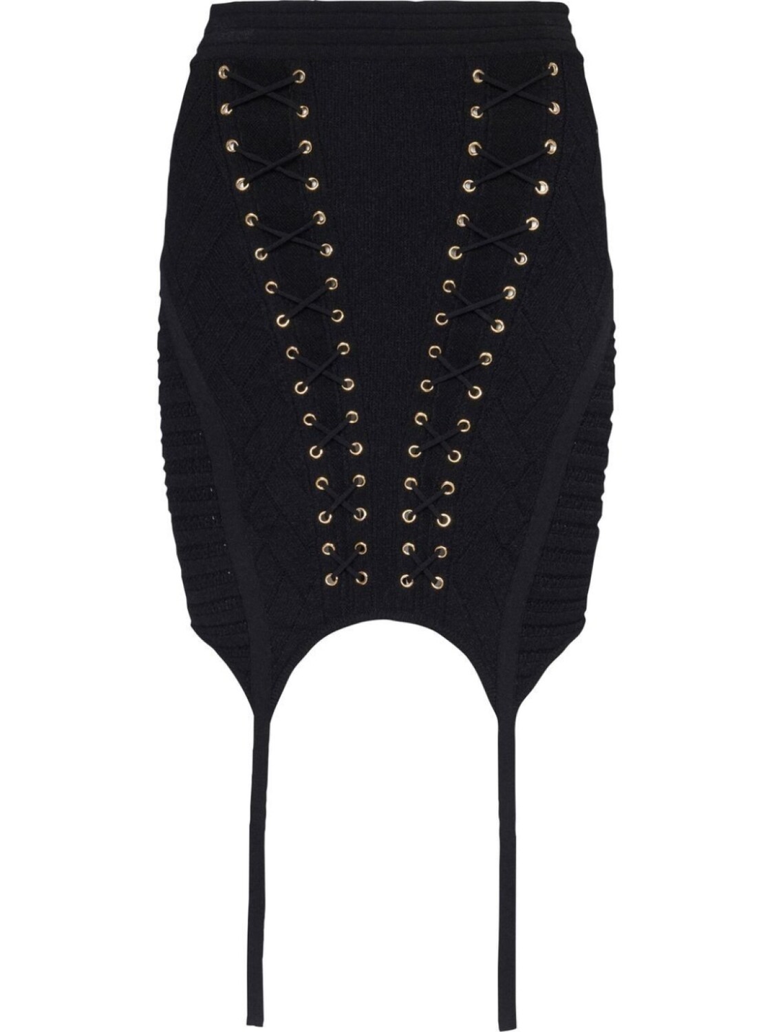 

Balmain трикотажная мини-юбка, черный