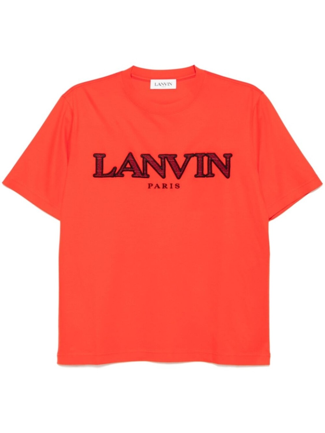 

Футболка с вышивкой Lanvin, красный