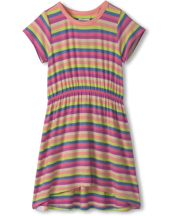 Платье Hatley Kids High-Low Hem Dress (Toddler/Little Kid/Big Kid), Soft Stripes