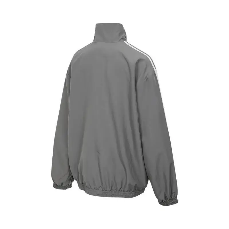Adidas Originals Классическая оверсайз куртка с тремя полосками, Gray — фото 3