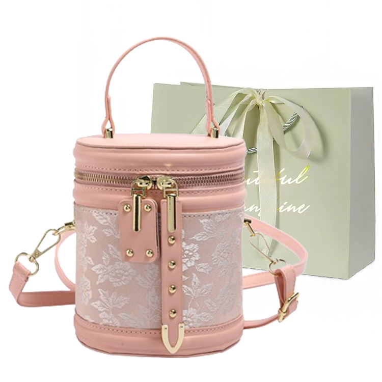 

Сумка-ведро PU через плечо кроссбодди клатч повседневная женская белый/черный/розовый JIANGLIDA, клетчатая коричневая