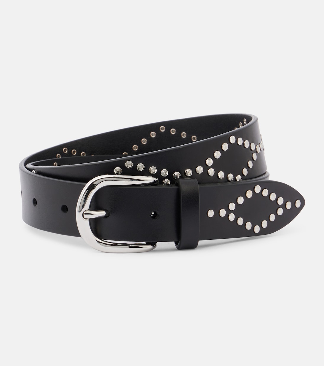 

Кожаный ремень Liliana Isabel Marant, Black/Silver