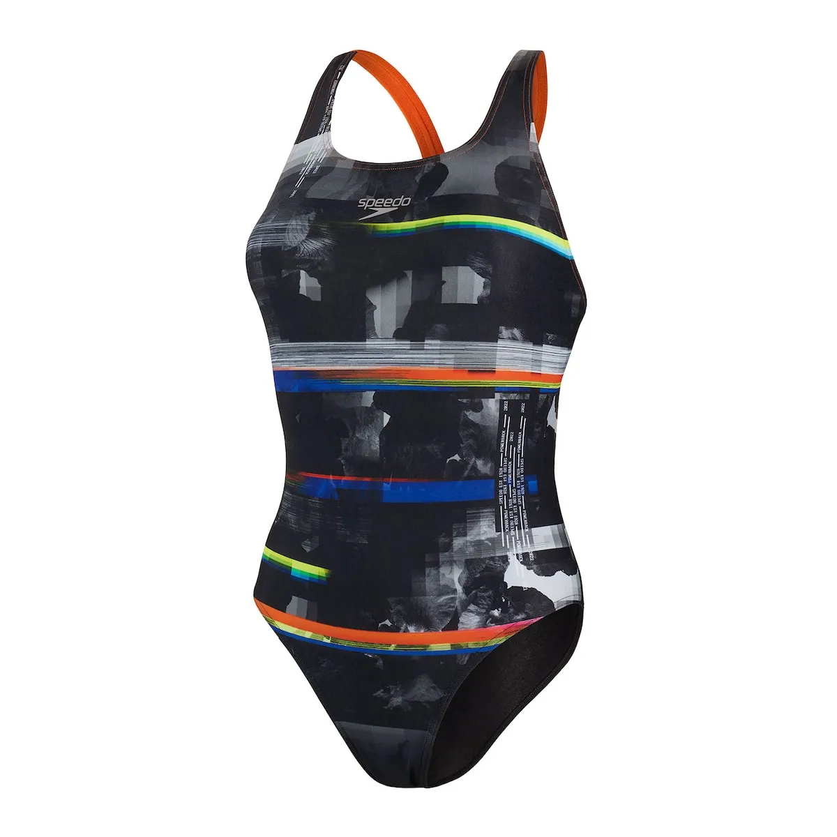 

Женский купальник Allover Digital Powerback Speedo, оранжевый