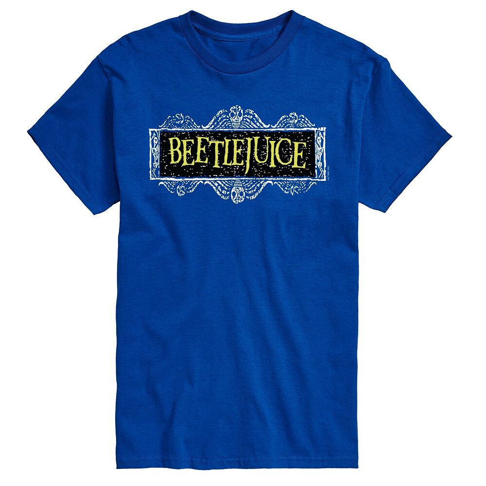 

Футболка с логотипом Big & Tall Beetlejuice Licensed Character, синий