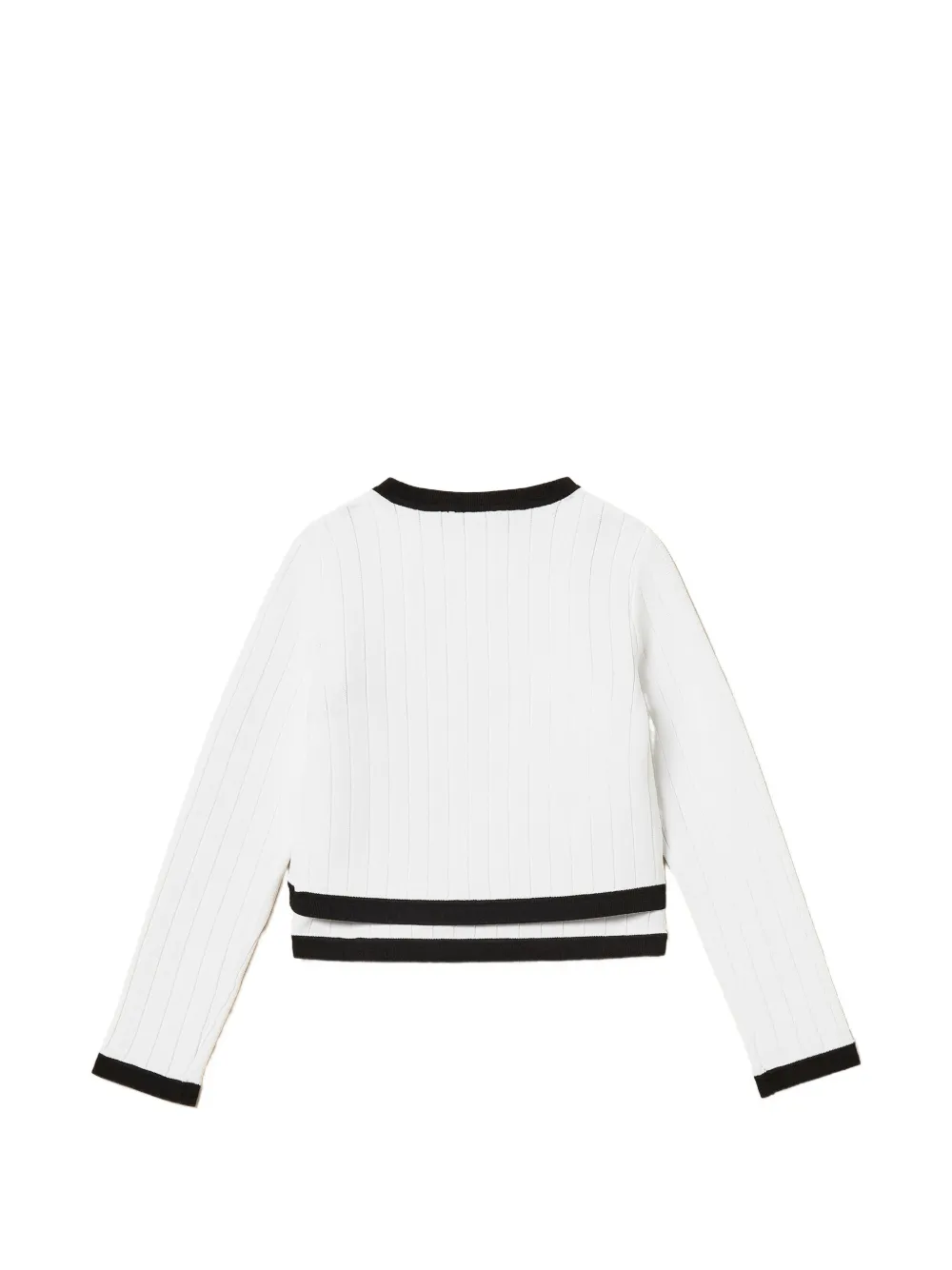 Кардиган с круглым вырезом Twinset Kids, белый — фото 2