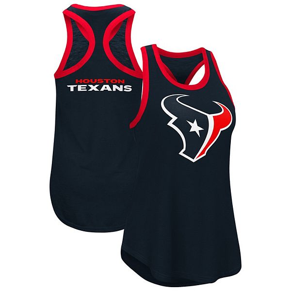 

Женский топ-майка racerback houston texans цвета navy G-Iii 4Her By Carl Banks