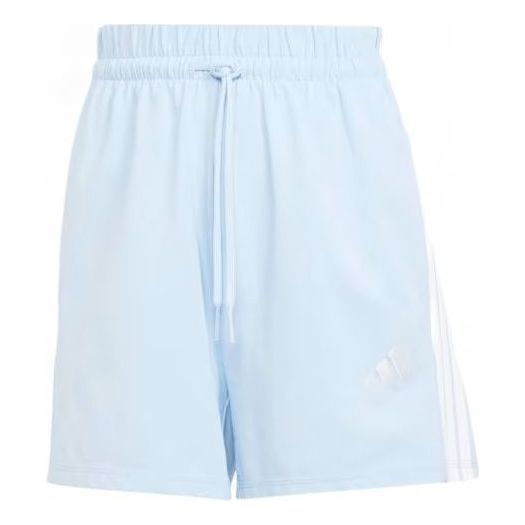 

Спортивные шорты (WMNS) adidas Essentials 3-Stripes Cotton Shorts 'Glow Blue White', синий