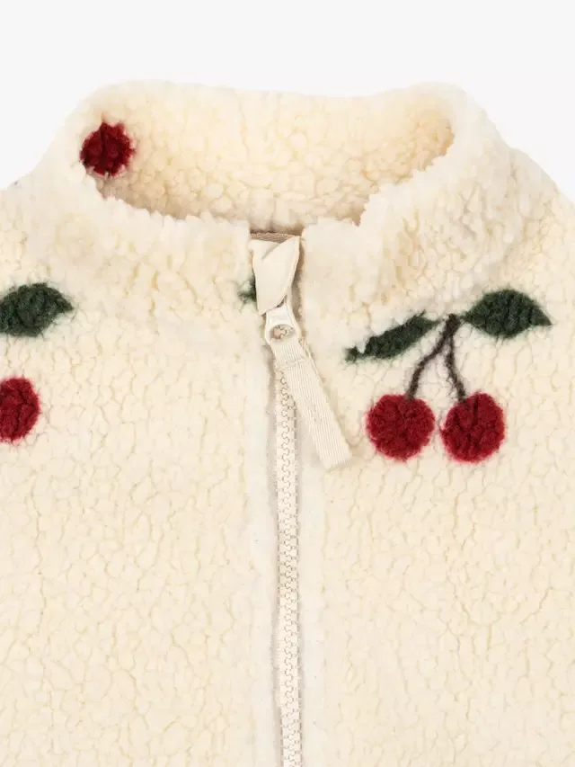 Детская куртка-комбинезон Jody Cherry Pattern, кремового цвета Konges Sløjd — фото 3