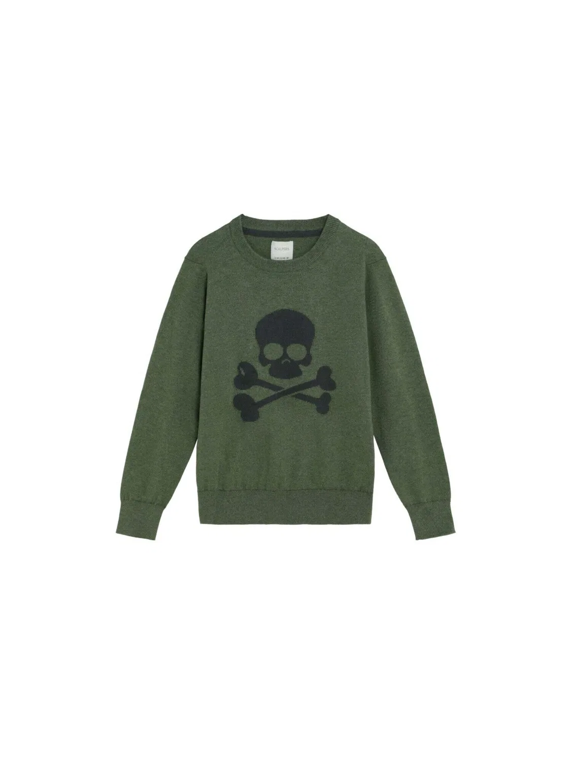 Свитер 'Skull Intarsia' Scalpers, Khaki