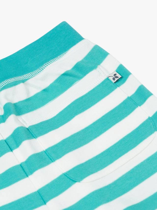 Детские солнечные шорты из органического хлопка Frugi, цвет Sea Moss Stripe — фото 4