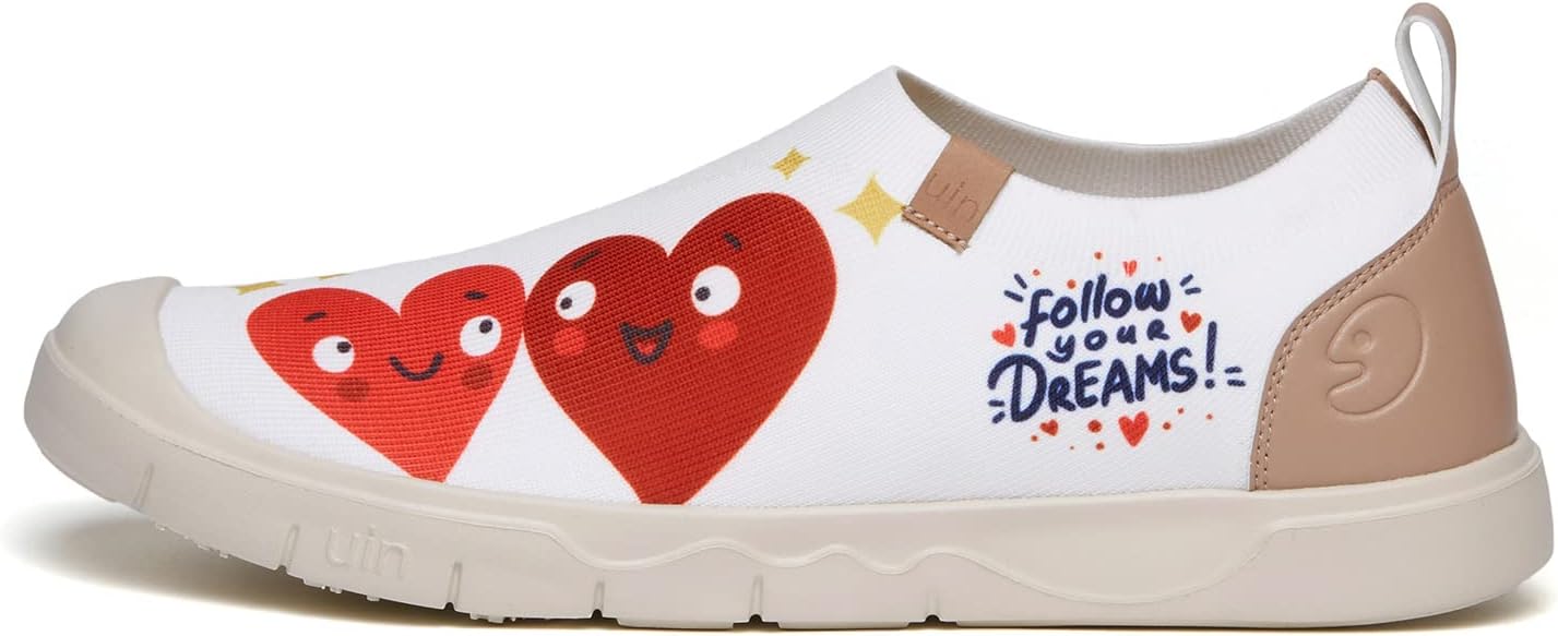 

Мужские модные кроссовки UIN Легкие прогулочные повседневные слипоны Комфортные тканевые с художественной росписью для путешествий Кадис, Cadizⅱ-sweethearts 2-knit