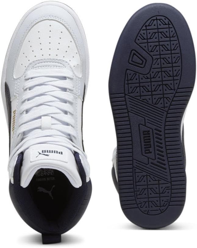 Кроссовки Puma Caven Mid для детей и подростков, белый/черный — фото 4