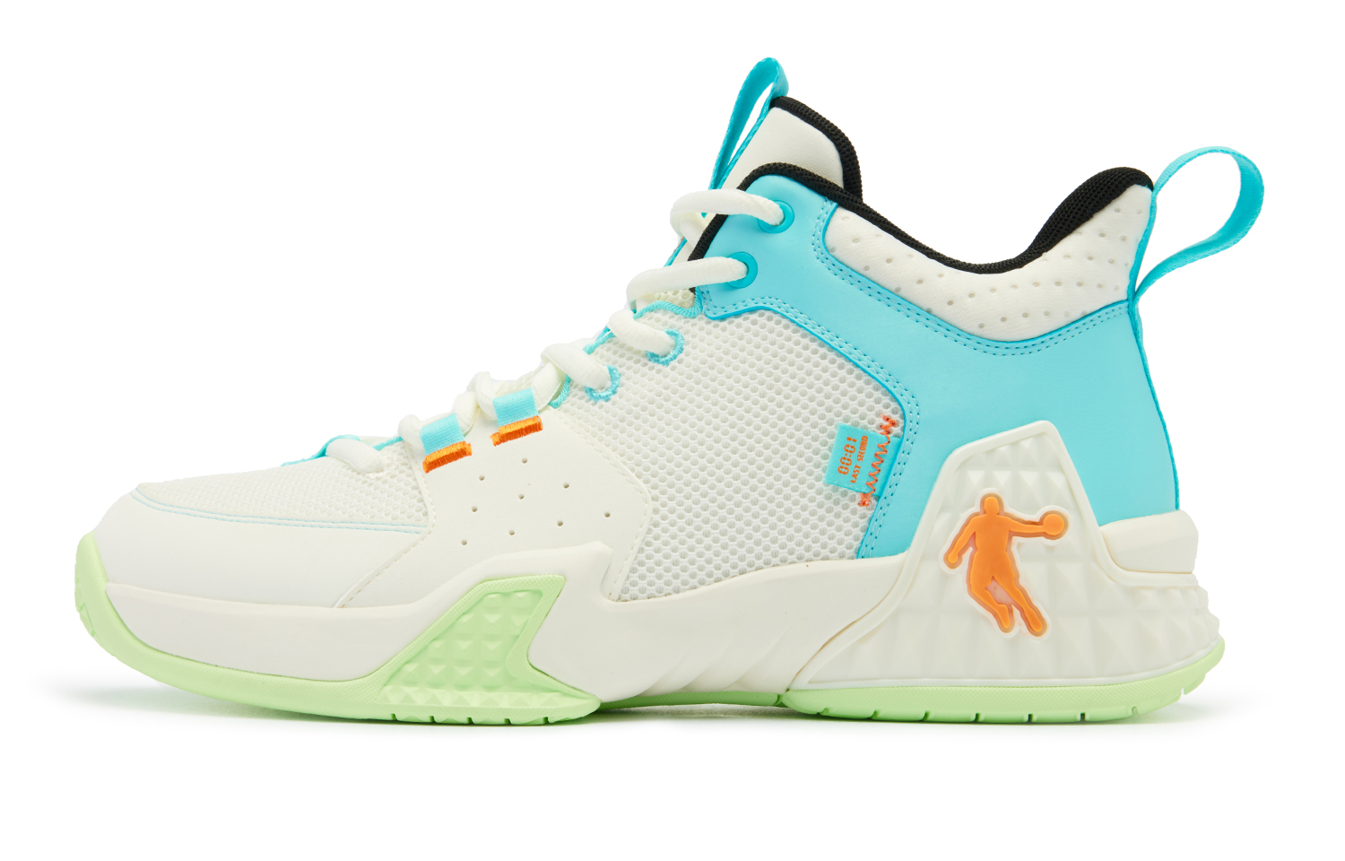 

QIAODAN Кроссовки Kill Shot 1.0 мужские низкие Айвори Лейк Блю, цвет Ivory Lake Blue