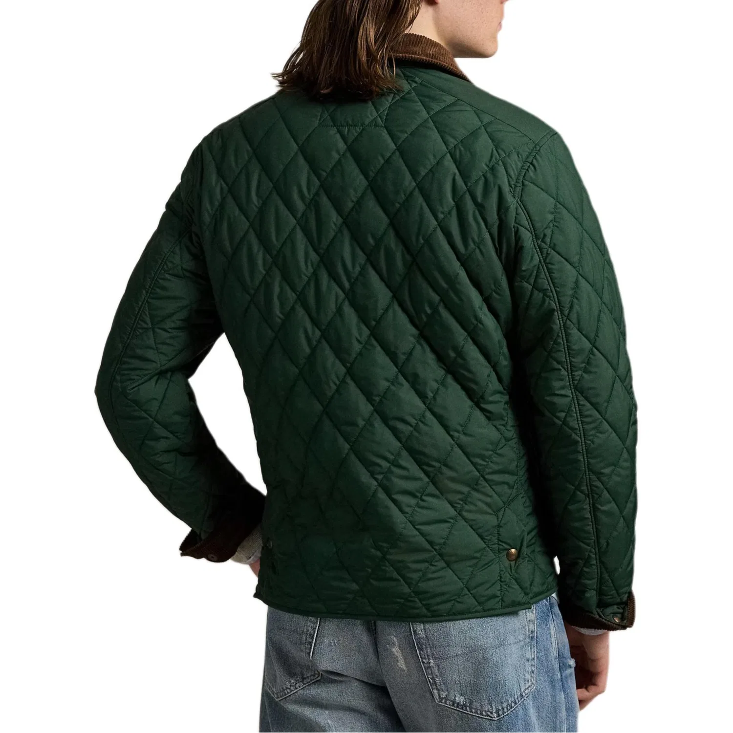Пуховик стеганый Polo Ralph Lauren Forest Green — фото 3