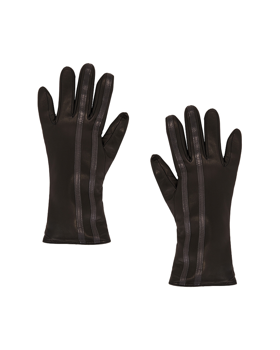 

Короткие гоночные перчатки Clyde, цвет Black With Racing Stripes