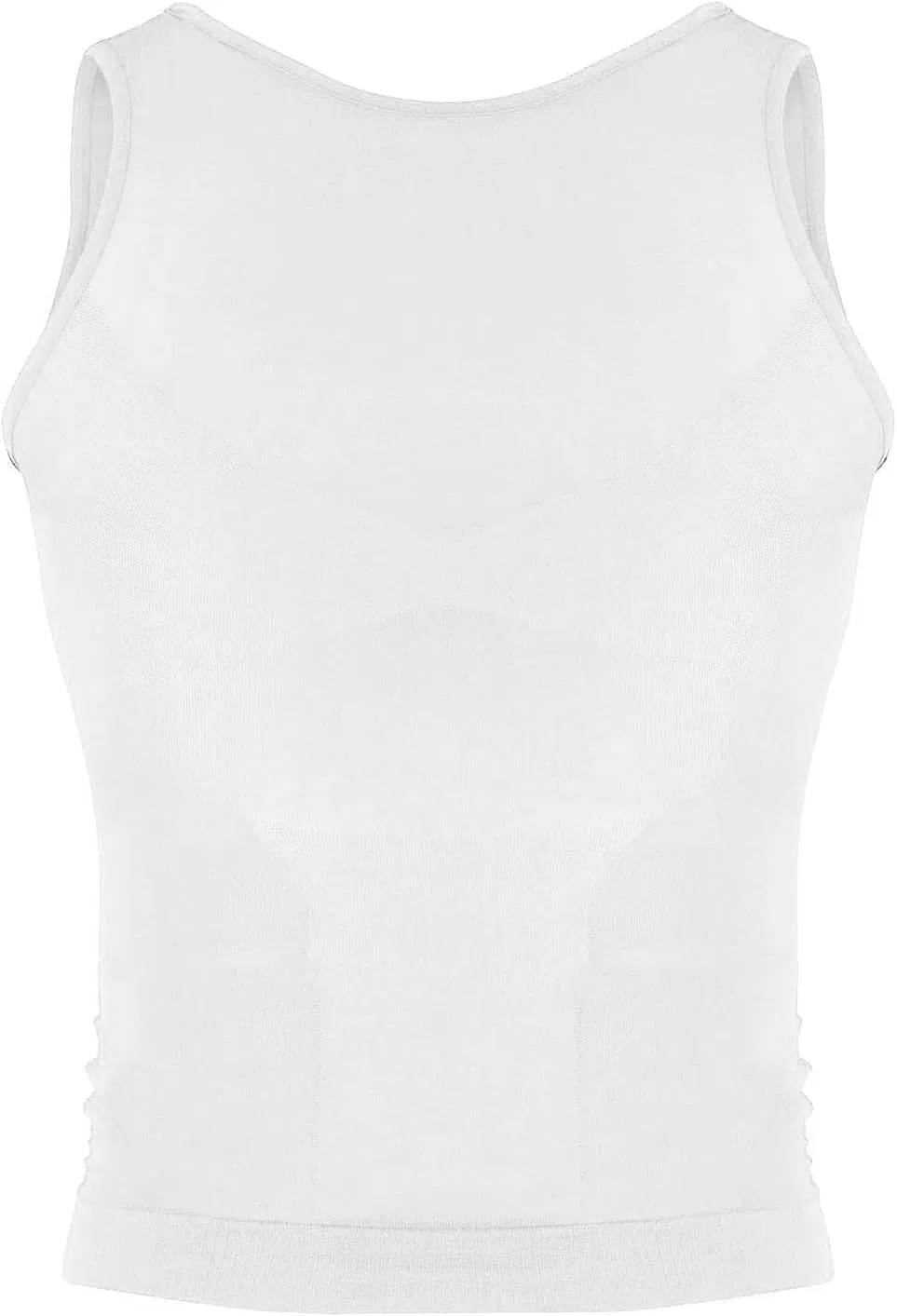 Мужская компрессионная майка с быстросохнущей тканью, White — фото 2