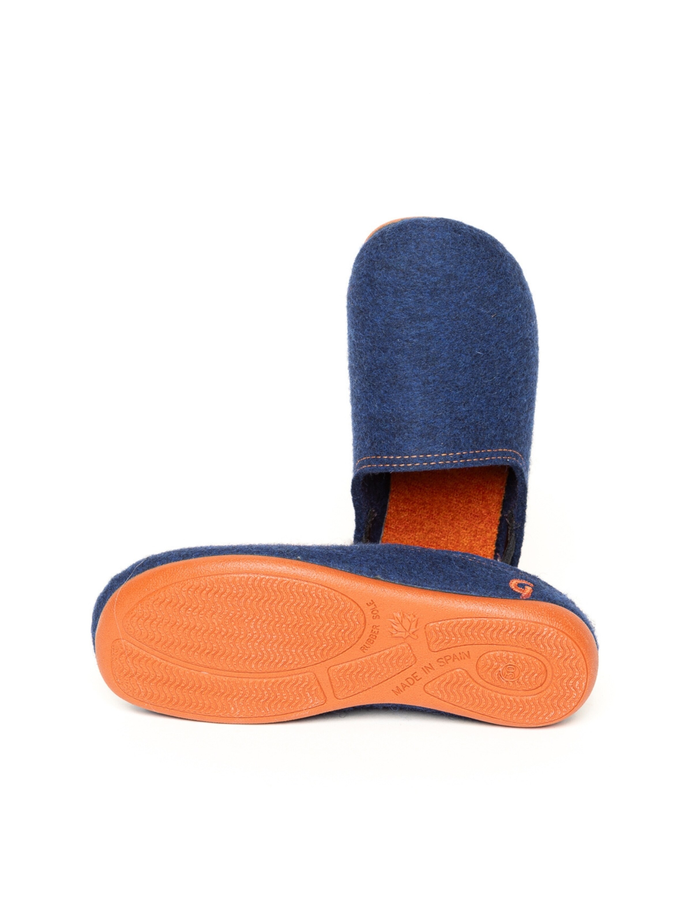 Gottstein Тапочки 'Filzpantoffel Wool Slip-On Kids' в темно-синем цвете — фото 3