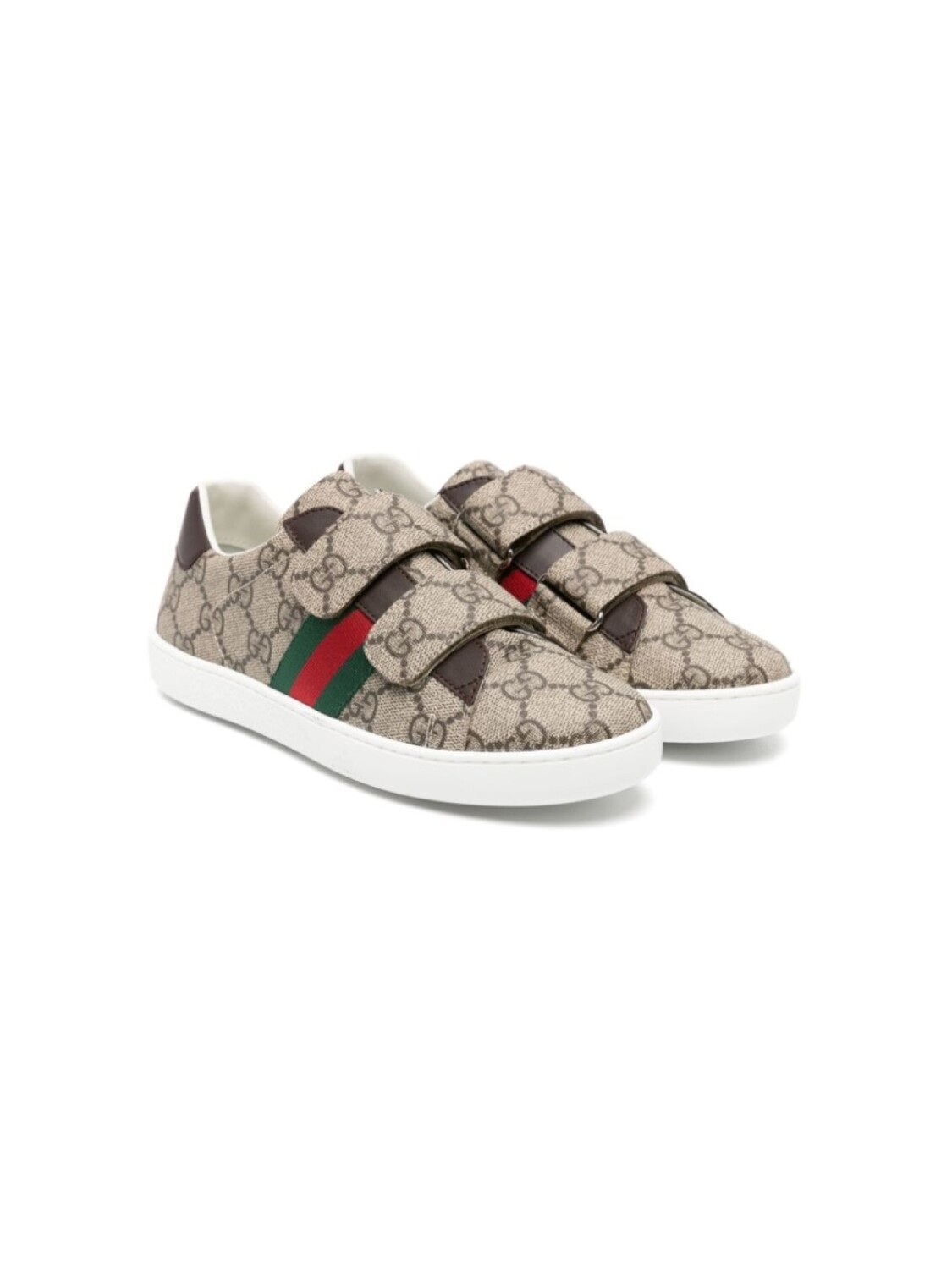 

Кроссовки GG Supreme из канвы Gucci Kids, бежевый