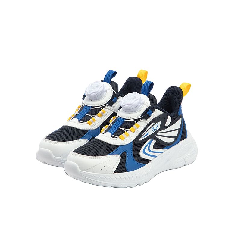 361°KIDS Износостойкие низкие детские кроссовки Blue White Black для детей 3-7 лет — фото 3