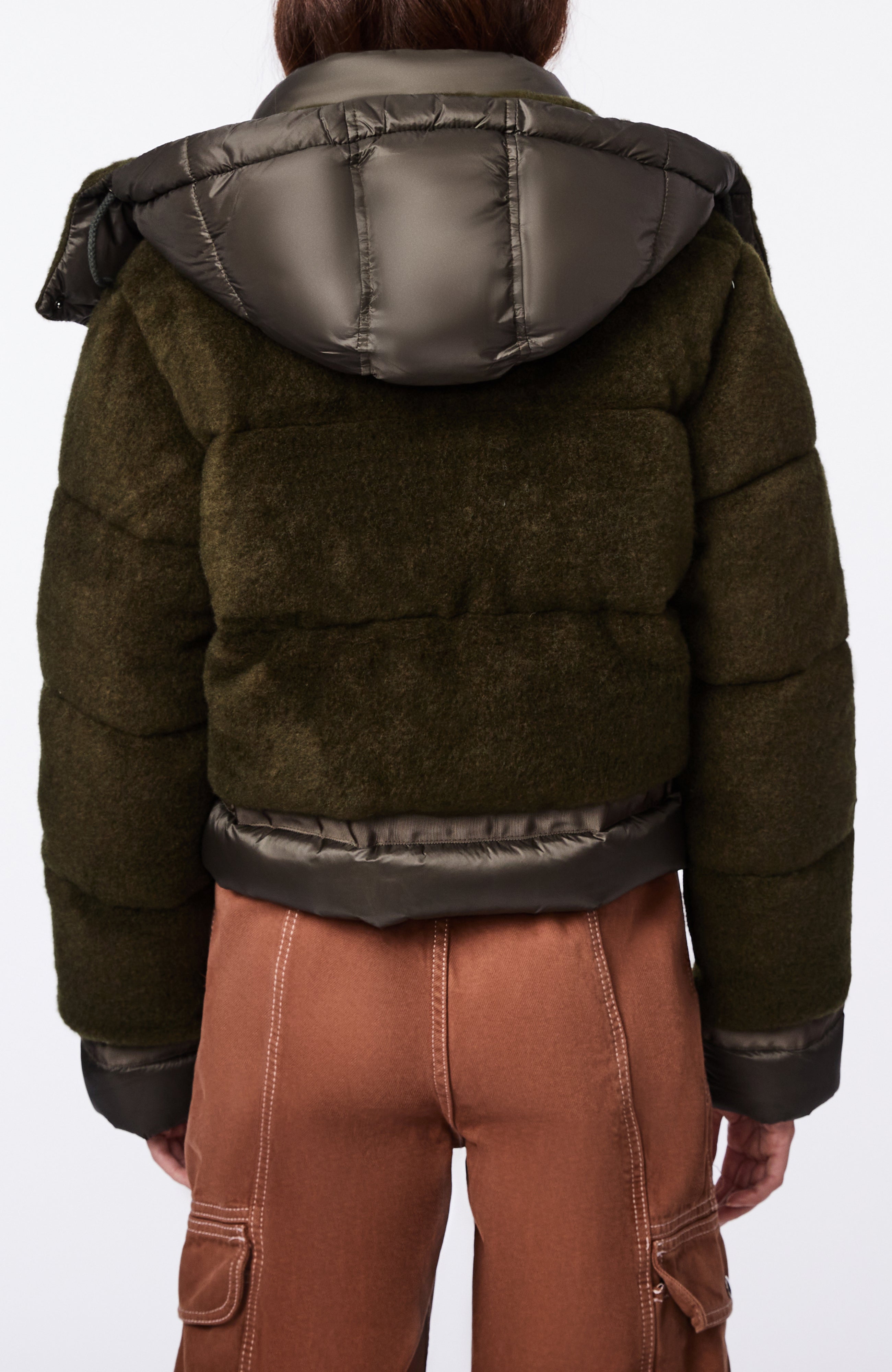 

Шерстяная стеганая куртка Bernardo, цвет moss green