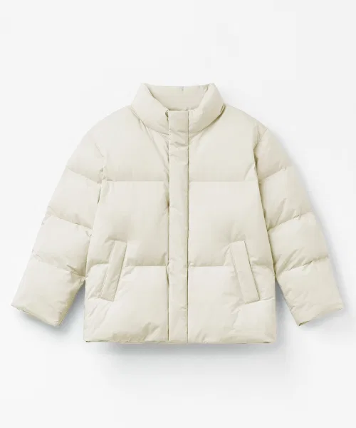 Куртка пуховая короткая MUSINSA STANDARD KIDS, полиэстер, пыльно-кремовый — фото 3